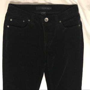 2 for $25 Calvin Klein black straight-leg corduroy